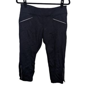 Athleta Crop Black Leggings Size SP 🖤